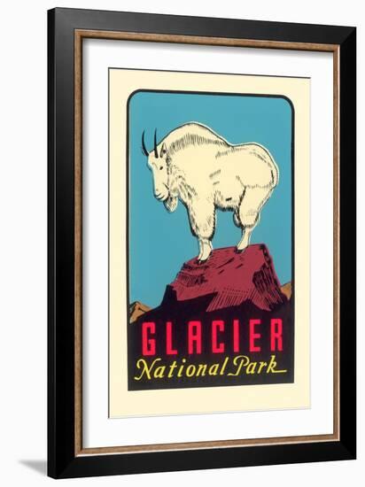 Rocky Mountain Goat, Glacier National Park, Montana-null-Framed Art Print