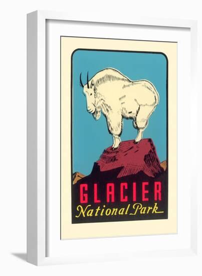 Rocky Mountain Goat, Glacier National Park, Montana-null-Framed Art Print