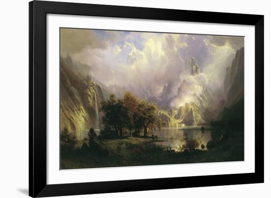 Rocky Mountain Landscape, 1870-Albert Bierstadt-Framed Giclee Print