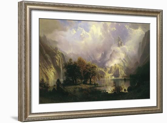 Rocky Mountain Landscape, 1870-Albert Bierstadt-Framed Giclee Print