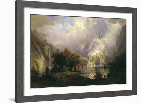 Rocky Mountain Landscape, 1870-Albert Bierstadt-Framed Giclee Print