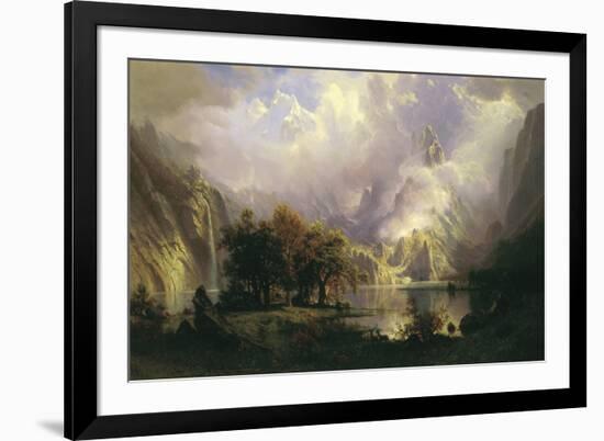 Rocky Mountain Landscape, 1870-Albert Bierstadt-Framed Giclee Print