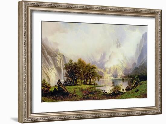 Rocky Mountain Landscape, 1870-Albert Bierstadt-Framed Giclee Print