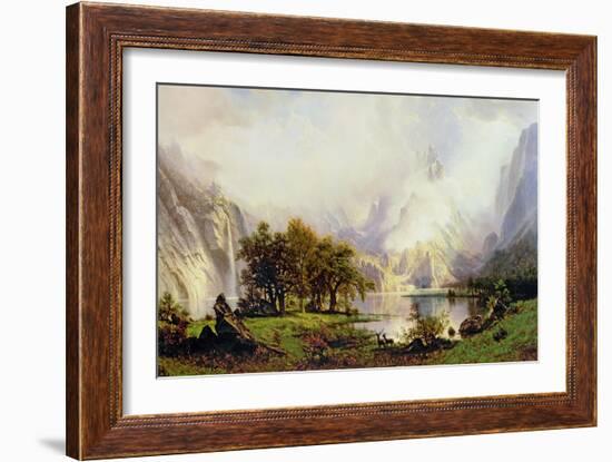 Rocky Mountain Landscape, 1870-Albert Bierstadt-Framed Giclee Print