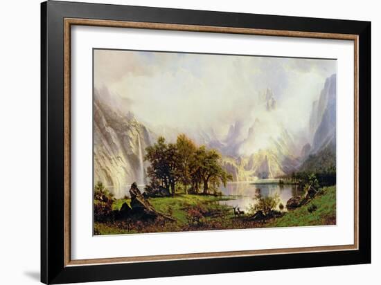 Rocky Mountain Landscape, 1870-Albert Bierstadt-Framed Giclee Print