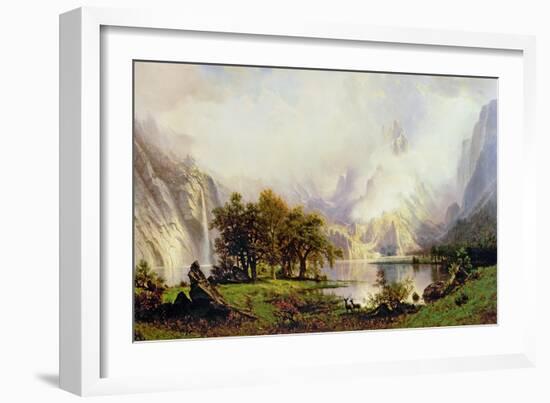 Rocky Mountain Landscape, 1870-Albert Bierstadt-Framed Giclee Print