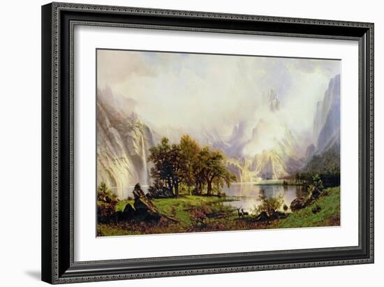 Rocky Mountain Landscape, 1870-Albert Bierstadt-Framed Giclee Print