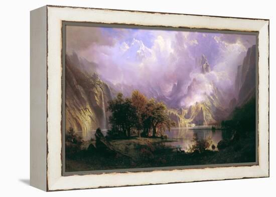 Rocky Mountain Landscape-Albert Bierstadt-Framed Premier Image Canvas