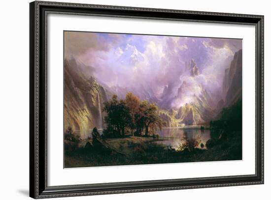 Rocky Mountain Landscape-Albert Bierstadt-Framed Giclee Print