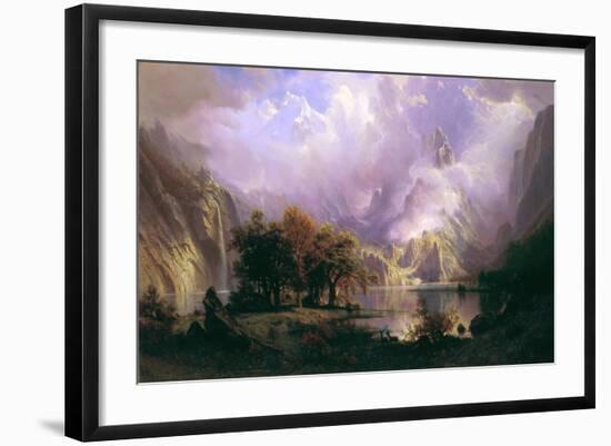 Rocky Mountain Landscape-Albert Bierstadt-Framed Giclee Print