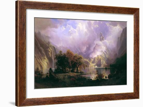 Rocky Mountain Landscape-Albert Bierstadt-Framed Giclee Print