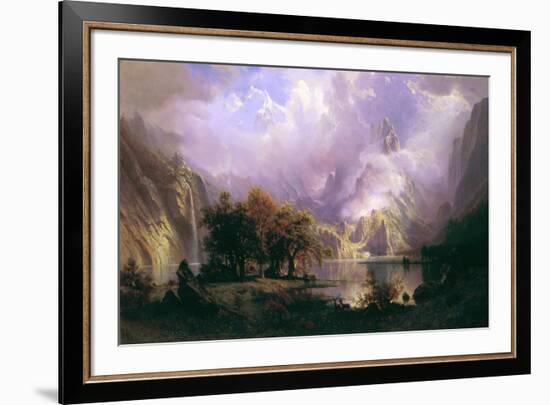 Rocky Mountain Landscape-Albert Bierstadt-Framed Giclee Print