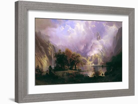 Rocky Mountain Landscape-Albert Bierstadt-Framed Giclee Print