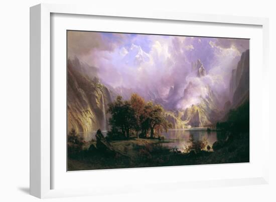 Rocky Mountain Landscape-Albert Bierstadt-Framed Giclee Print