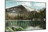 Rocky Mountain National Park, Colorado, Bear Lake View of Long's Peak, Estes Park-Lantern Press-Mounted Art Print