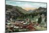 Rocky Mountain National Park, Colorado, General View of Estes Park-Lantern Press-Mounted Art Print