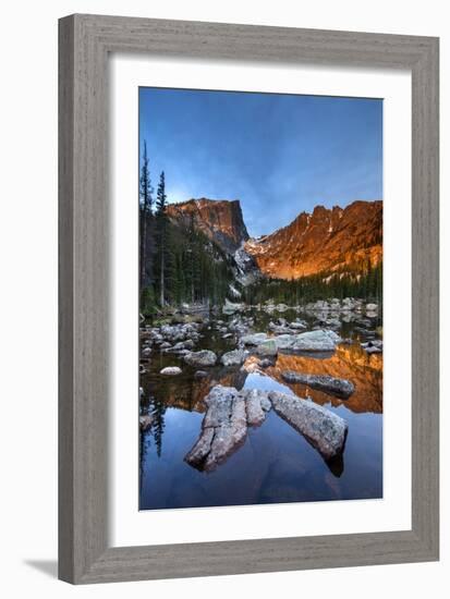 Rocky Mountain National Park, Colorado: Sunrise On Dream Lake-Ian Shive-Framed Photographic Print