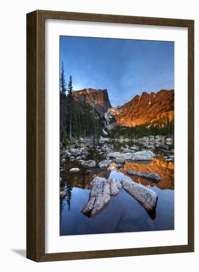 Rocky Mountain National Park, Colorado: Sunrise On Dream Lake-Ian Shive-Framed Photographic Print