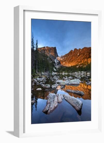 Rocky Mountain National Park, Colorado: Sunrise On Dream Lake-Ian Shive-Framed Photographic Print