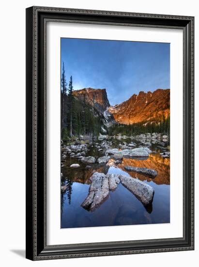 Rocky Mountain National Park, Colorado: Sunrise On Dream Lake-Ian Shive-Framed Photographic Print
