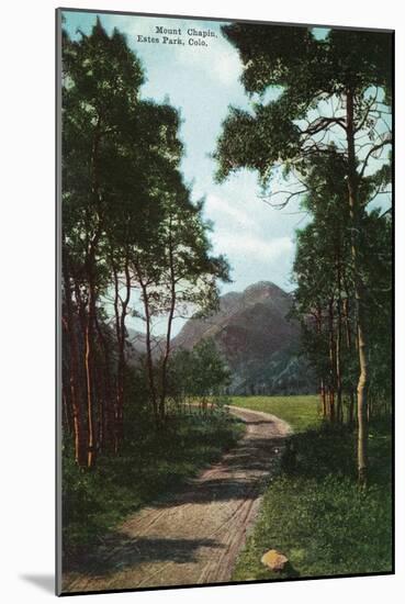 Rocky Mountain National Park, Colorado, View of Mount Chapin, Estes Park-Lantern Press-Mounted Art Print