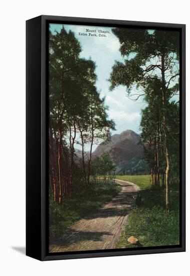 Rocky Mountain National Park, Colorado, View of Mount Chapin, Estes Park-Lantern Press-Framed Stretched Canvas