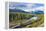 Rocky Mountaineer Train at Morant's Curve Near Lake Louise in the Canadian Rockies-Neale Clark-Framed Premier Image Canvas