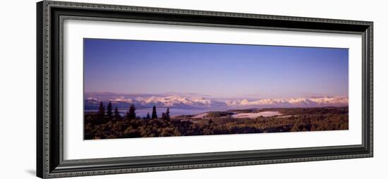 Rocky Mountains Covered with Snow, Kananaskis Country, Calgary, Alberta, Canada-null-Framed Photographic Print