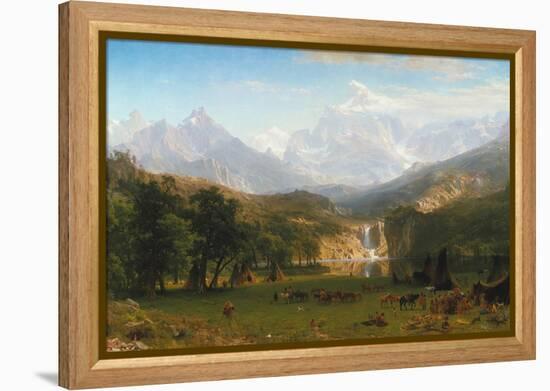 Rocky Mountains, Lander's Peak, 1863-Albert Bierstadt-Framed Premier Image Canvas