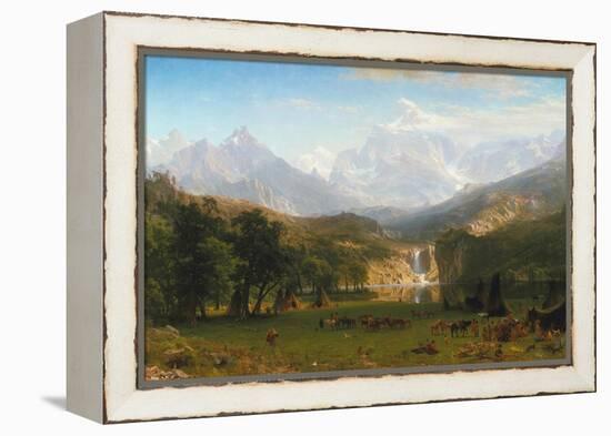 Rocky Mountains, Lander's Peak, 1863-Albert Bierstadt-Framed Premier Image Canvas