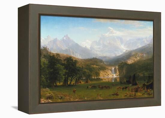 Rocky Mountains, Lander's Peak, 1863-Albert Bierstadt-Framed Premier Image Canvas