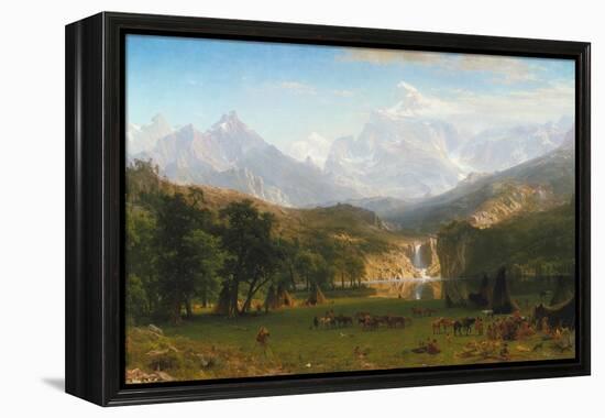 Rocky Mountains, Lander's Peak, 1863-Albert Bierstadt-Framed Premier Image Canvas