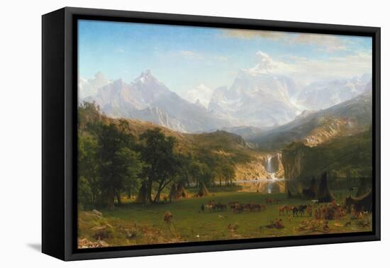 Rocky Mountains, Lander's Peak, 1863-Albert Bierstadt-Framed Premier Image Canvas