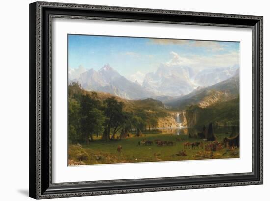 Rocky Mountains, Lander's Peak, 1863-Albert Bierstadt-Framed Giclee Print