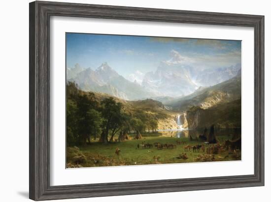 Rocky Mountains, Landers Peak-Albert Bierstadt-Framed Art Print