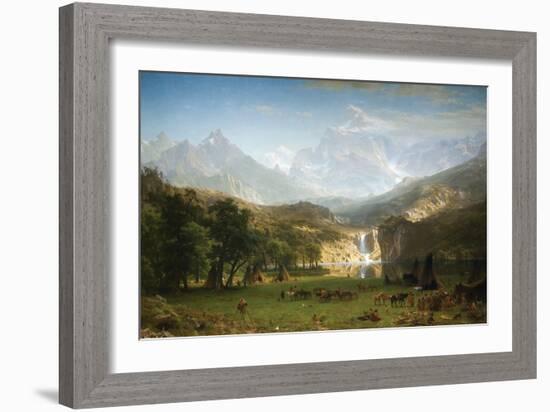 Rocky Mountains, Landers Peak-Albert Bierstadt-Framed Art Print