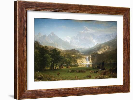 Rocky Mountains, Landers Peak-Albert Bierstadt-Framed Art Print