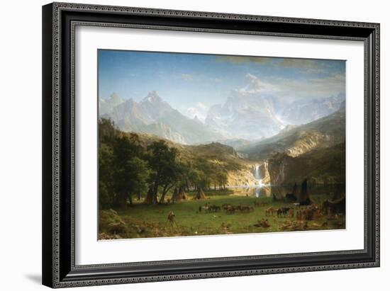 Rocky Mountains, Landers Peak-Albert Bierstadt-Framed Art Print