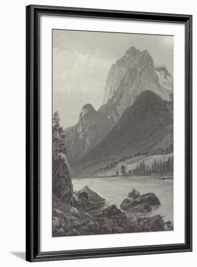 Rocky Mountains - Vintage-Albert Bierstadt-Framed Giclee Print
