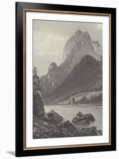 Rocky Mountains - Vintage-Albert Bierstadt-Framed Giclee Print