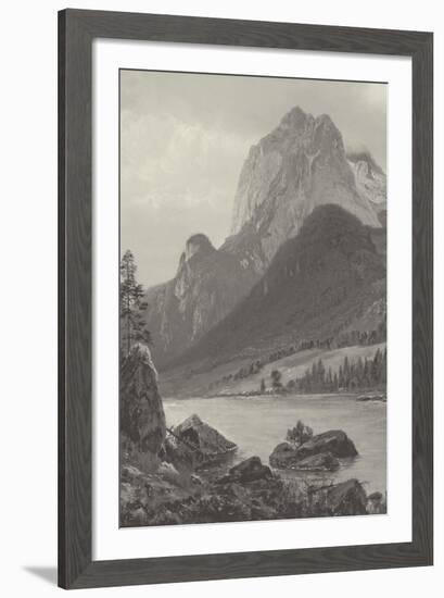 Rocky Mountains - Vintage-Albert Bierstadt-Framed Giclee Print