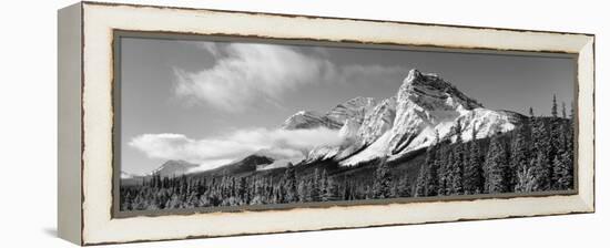 Rocky Mountains, Winter, Alberta, Canada-null-Framed Premier Image Canvas