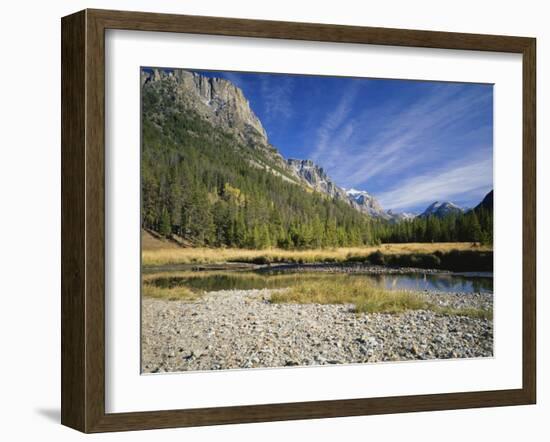 Rocky Mountains with Forest and Wilderness Near River, Bridger Teton National Forest, Wyoming, USA-Scott T. Smith-Framed Photographic Print