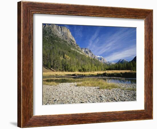 Rocky Mountains with Forest and Wilderness Near River, Bridger Teton National Forest, Wyoming, USA-Scott T. Smith-Framed Photographic Print