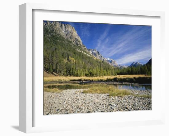 Rocky Mountains with Forest and Wilderness Near River, Bridger Teton National Forest, Wyoming, USA-Scott T. Smith-Framed Photographic Print