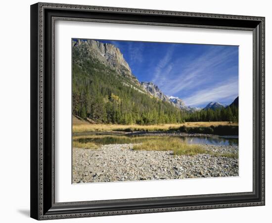 Rocky Mountains with Forest and Wilderness Near River, Bridger Teton National Forest, Wyoming, USA-Scott T. Smith-Framed Photographic Print