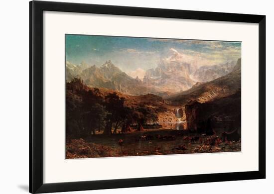 Rocky Mountains-Albert Bierstadt-Framed Art Print