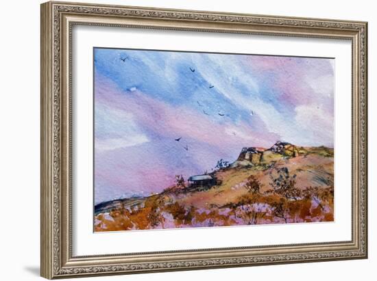 Rocky Outcrop-Margaret Coxall-Framed Giclee Print