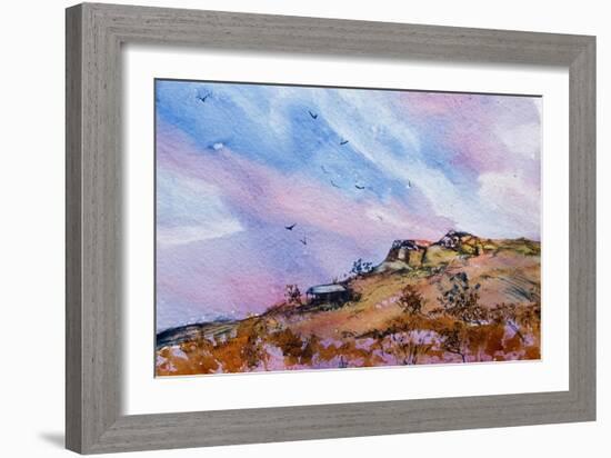 Rocky Outcrop-Margaret Coxall-Framed Giclee Print