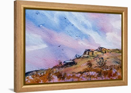 Rocky Outcrop-Margaret Coxall-Framed Premier Image Canvas